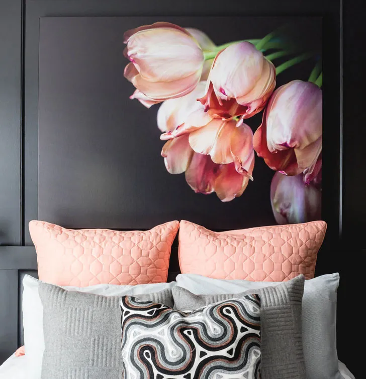 Stylish Black Women's Bedroom - 6