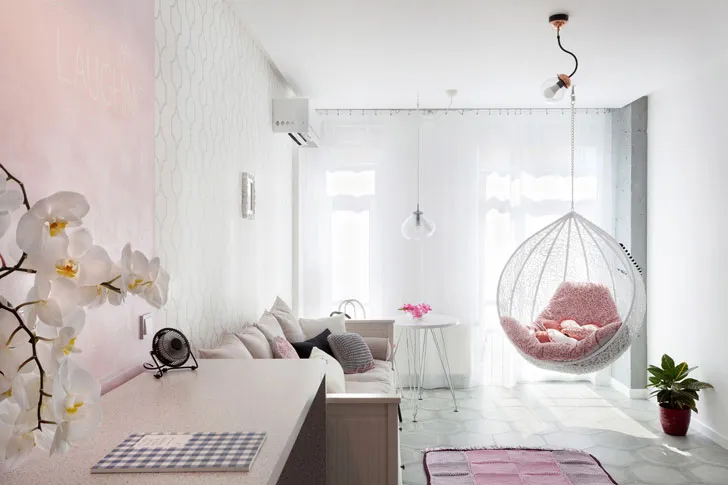 Воздушная и нежная квартира для девочки в Киеве (43 кв. м) - Gallery image 1