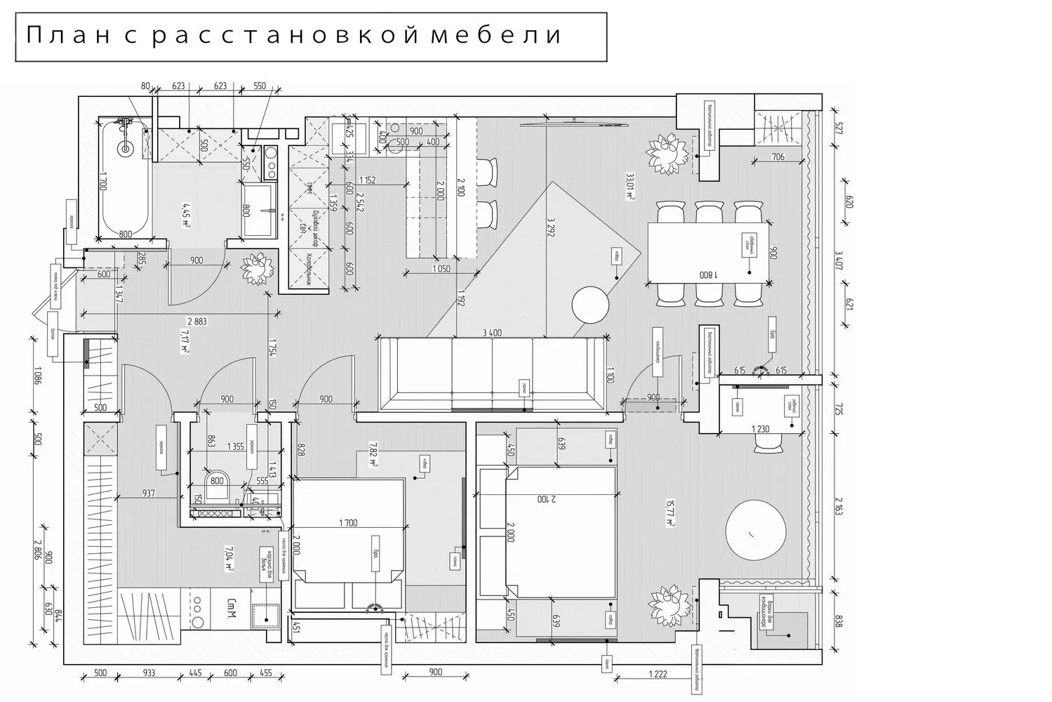 Лофт интерьер гостиной. Продуманное сочетание темного дерева, металла и мягкого текстиля создает атмосферную зону отдыха. - 4