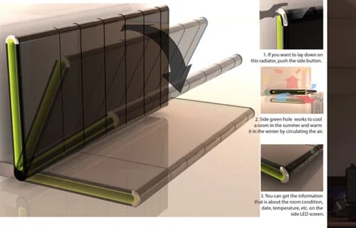 Bediator床加热表面和控制界面的放大图