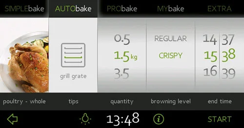 现代厨房中的优雅嵌入式智能烤箱