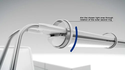 RIMA灯可调节滑环的放大图