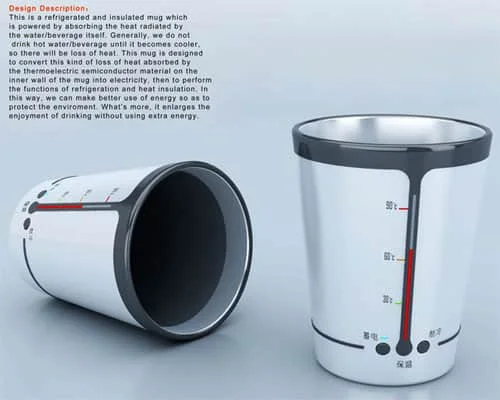 智能杯子，储存热饮热量以供后续使用