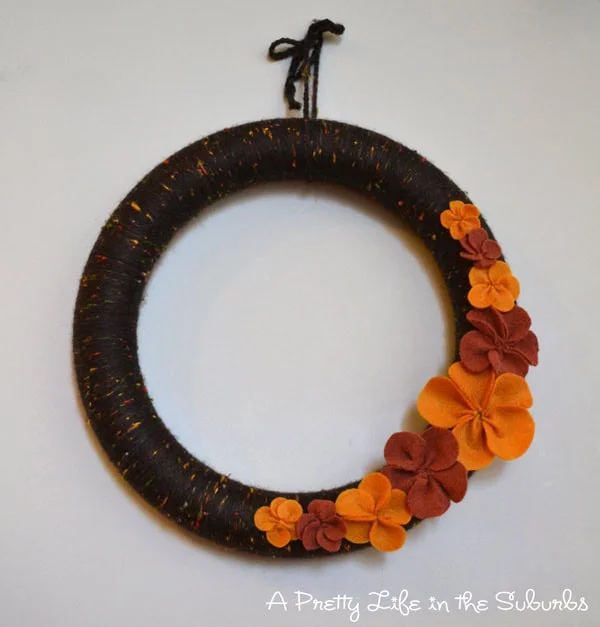 鲜艳干花与叶秋季手工制作