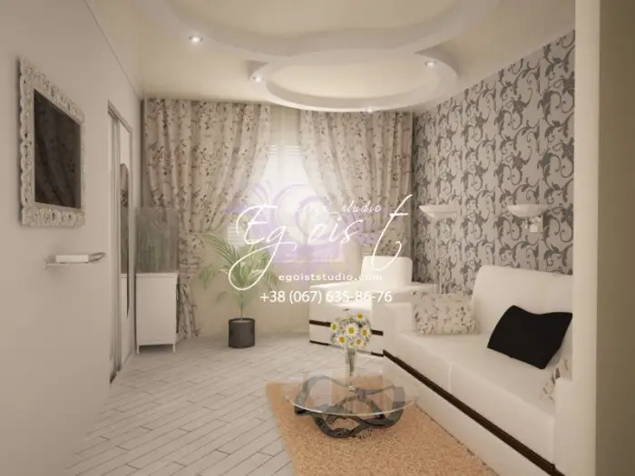 Interior Design Project: 1-Room Apartment at Victory Housing Complex