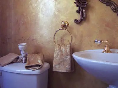 Plaster for the bathroom