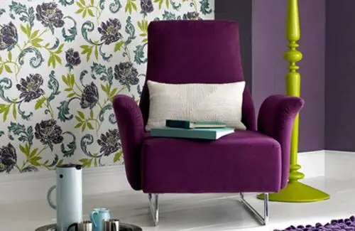 窗帘与植物图案