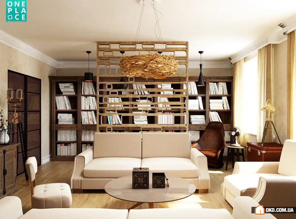 如何为爱书人士设计室内装饰:克拉斯诺达尔真实案例