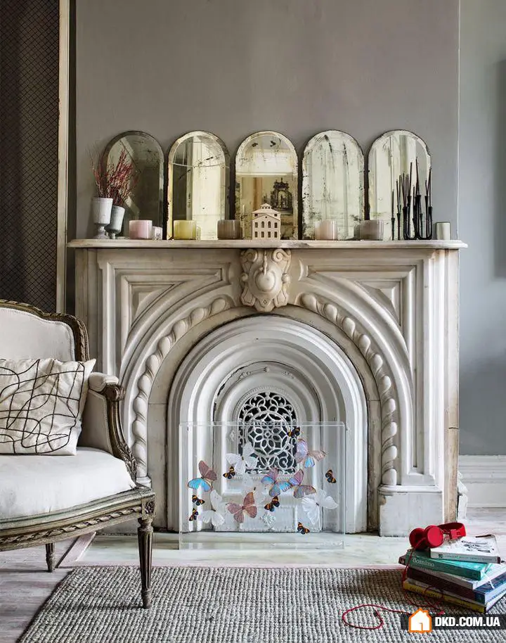 如何装饰装饰性壁炉：10个最佳创意，50个明亮示例