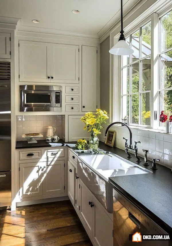 如何布置角落厨房:5个实用技巧