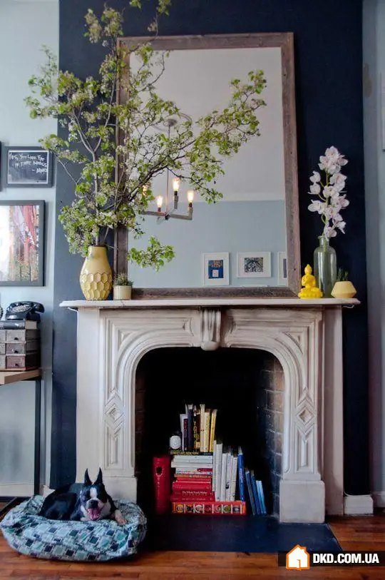 如何装饰装饰性壁炉：10个最佳创意，50个明亮示例