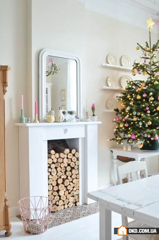如何装饰装饰性壁炉：10个最佳创意，50个明亮示例