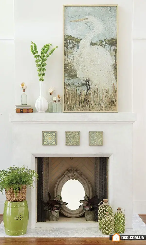 如何装饰装饰性壁炉：10个最佳创意，50个明亮示例