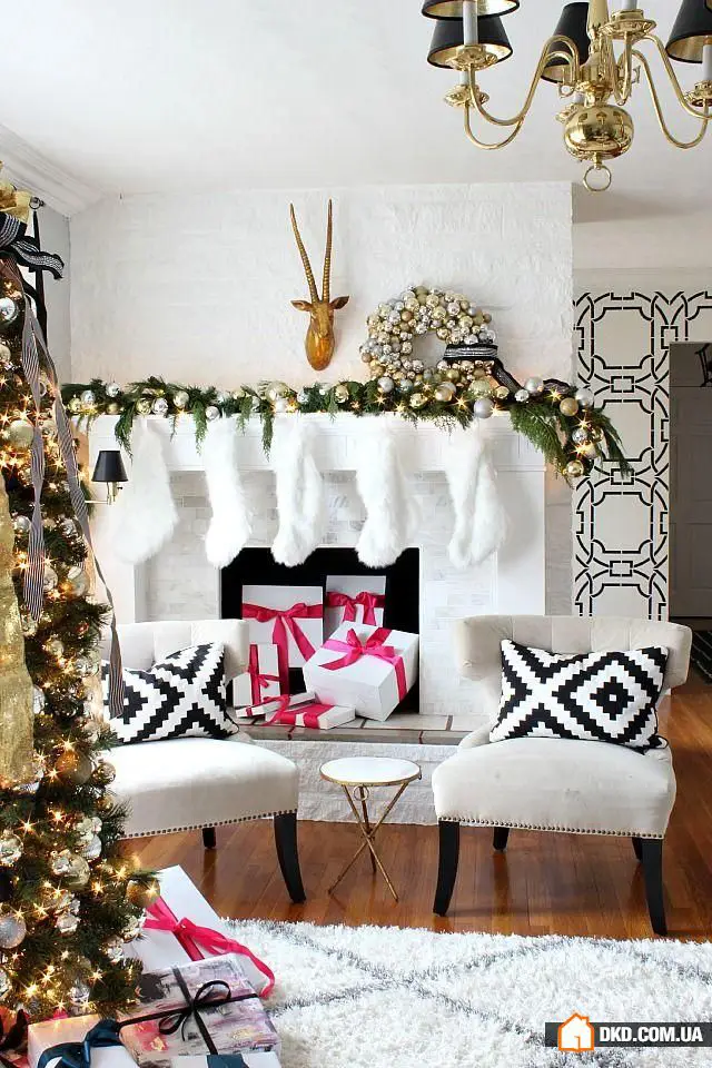 如何装饰装饰性壁炉：10个最佳创意，50个明亮示例