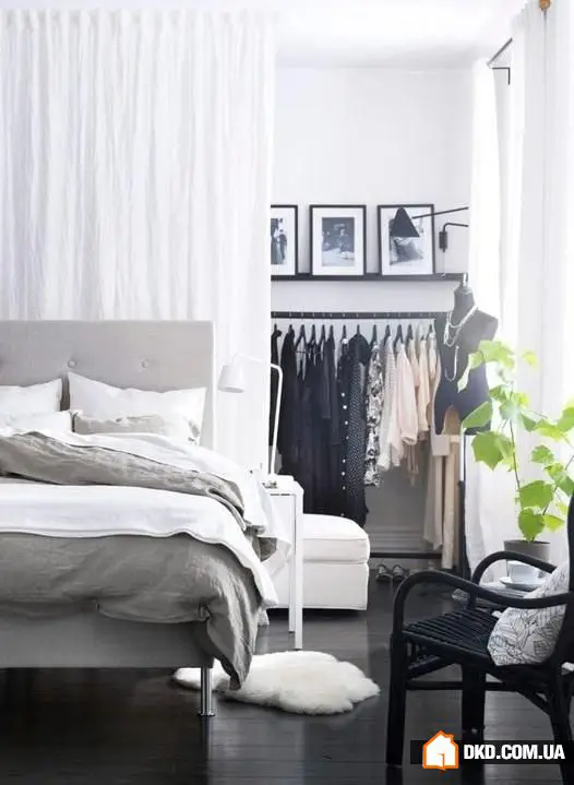If There's No Room for a Wardrobe in the Bedroom: 5 Ideas for Clothing Storage