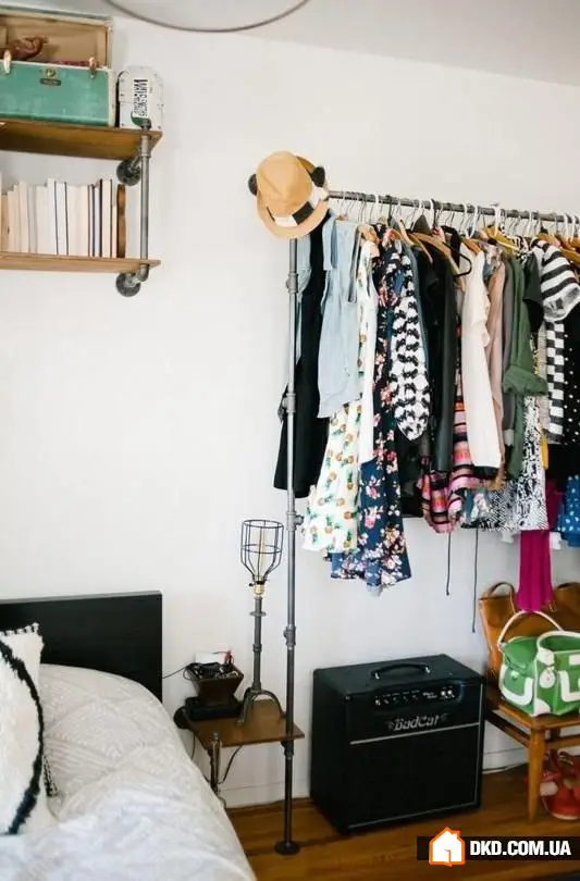 If There's No Room for a Wardrobe in the Bedroom: 5 Ideas for Clothing Storage