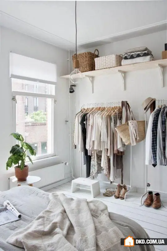 If There's No Room for a Wardrobe in the Bedroom: 5 Ideas for Clothing Storage