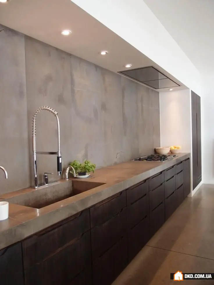 Бетонная стена в интерьере: 4 идеи, 20 лучших примеров