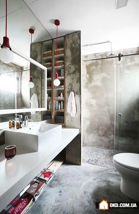 Бетонная стена в интерьере: 4 идеи, 20 лучших примеров