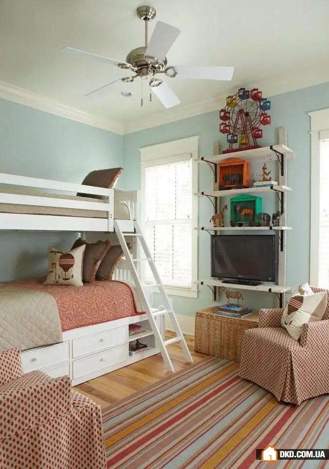 如何为3-7岁男孩女孩设计共享儿童房：4个实用建议