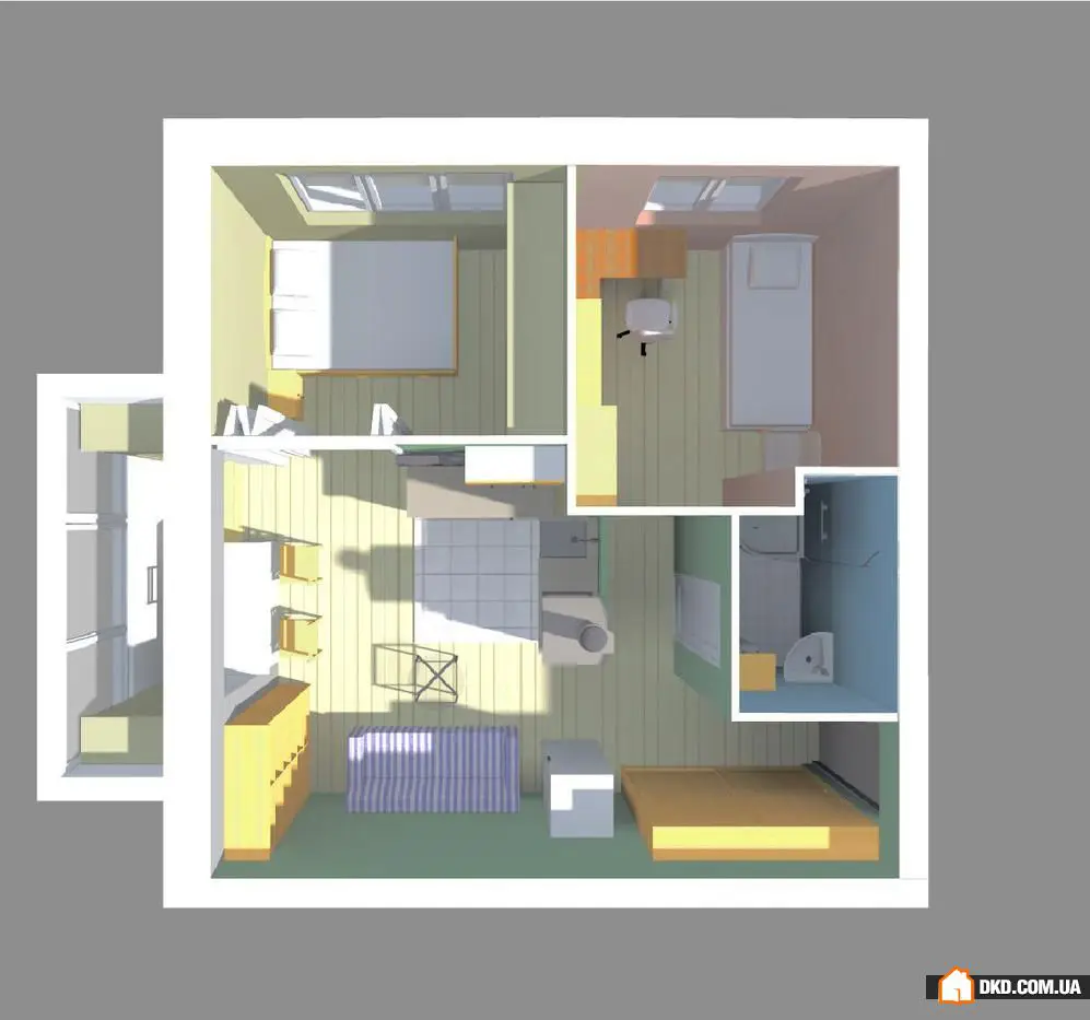 3个有趣的创意,重新设计板式房屋中的单间公寓