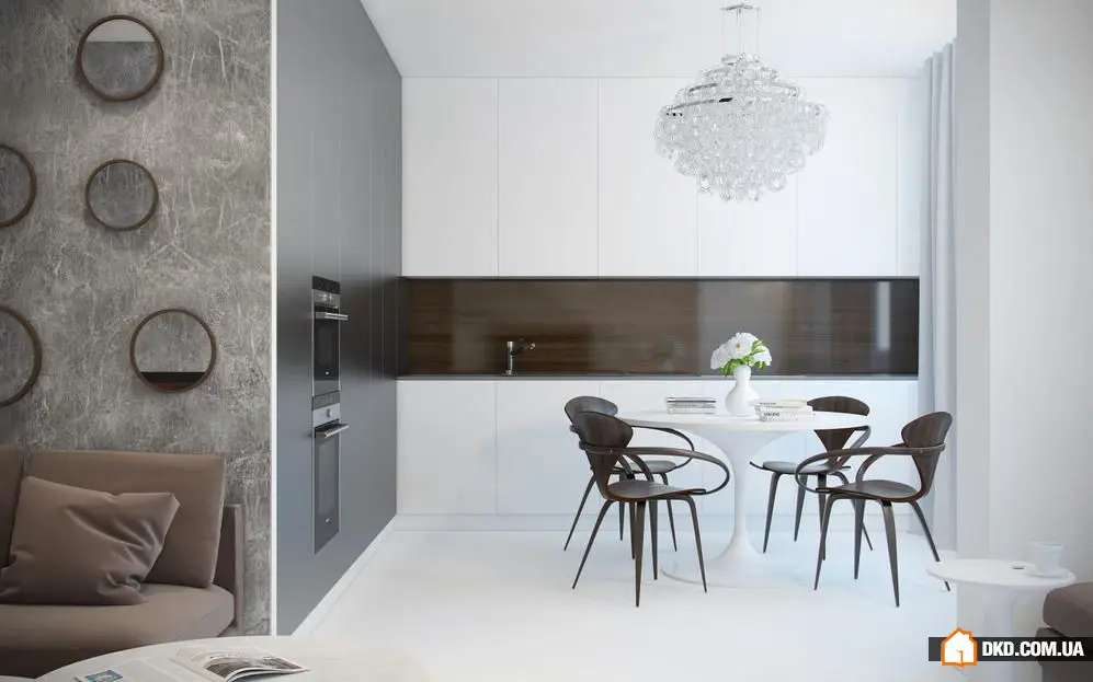 50种灰色调：现代风格厨房餐厅