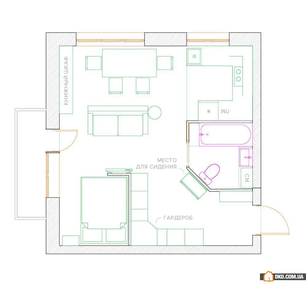 3个有趣的创意,重新设计板式房屋中的单间公寓