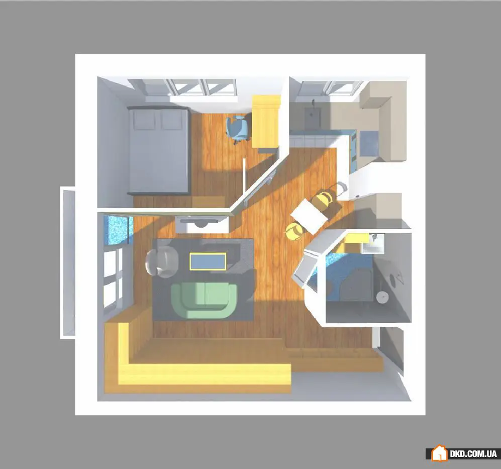 3个有趣的创意,重新设计板式房屋中的单间公寓