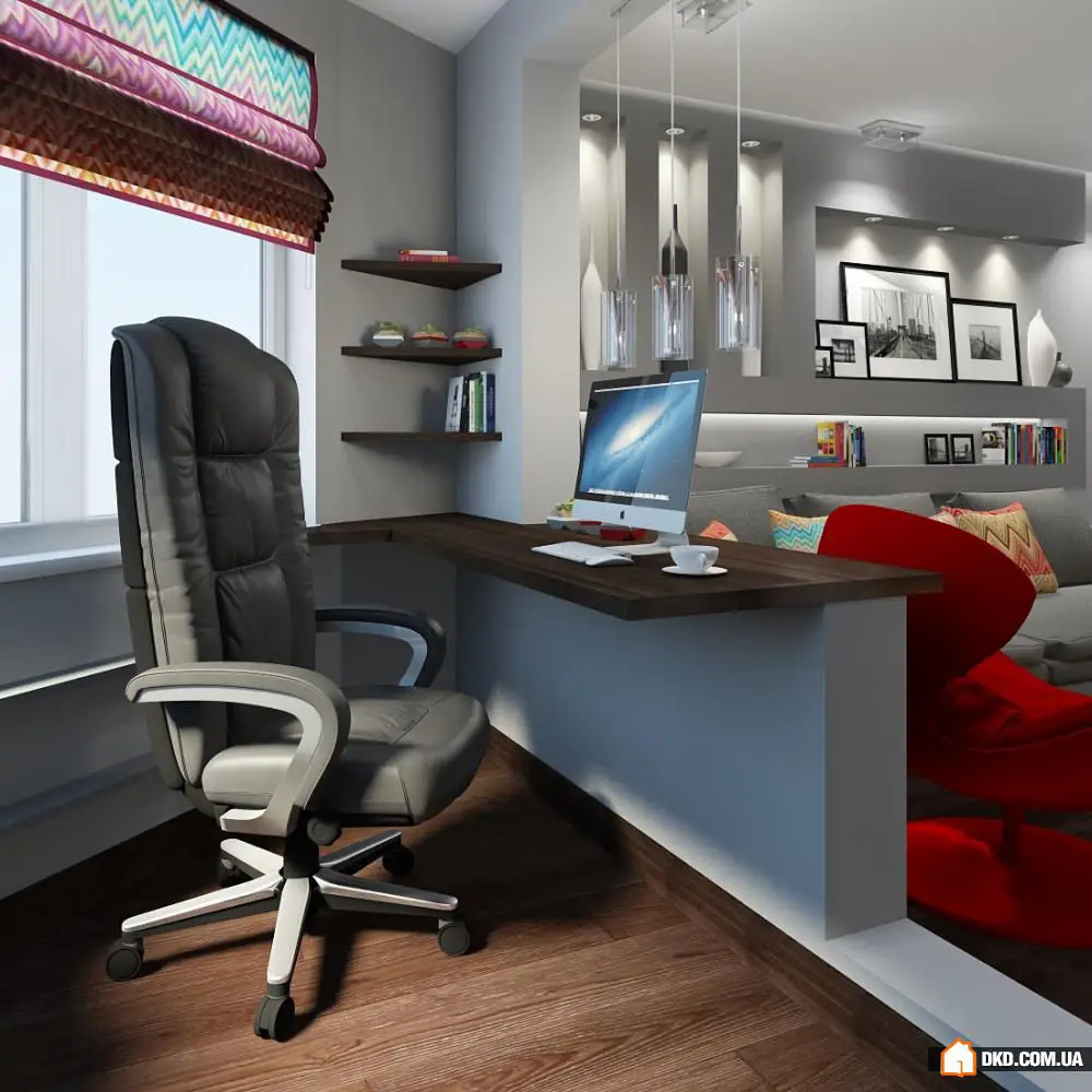 如何在阳台上布置工作区:设计师的3个创意