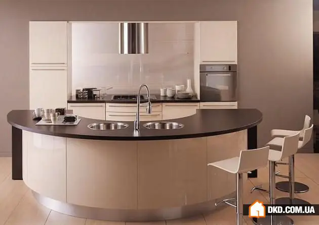 16款神圣厨房岛设计，带圆形岛台