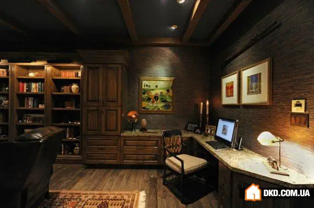 地中海风格家庭办公室设计8