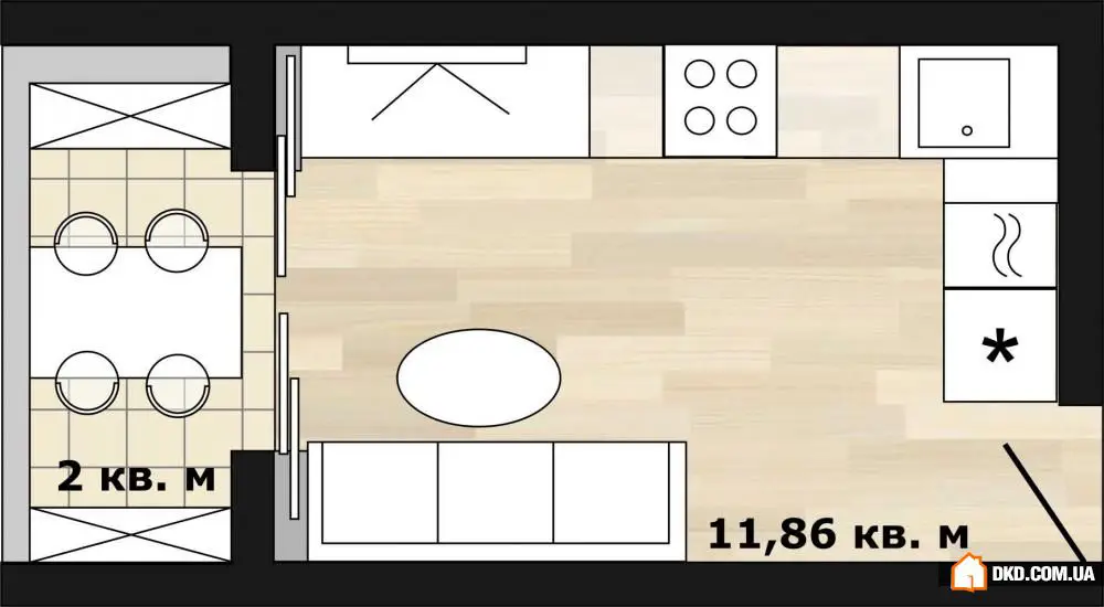 如何布置带阳台的厨房：3种方案 + 专家点评