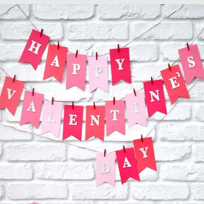 8. Guirnalda DIY para el Día de San Valentín