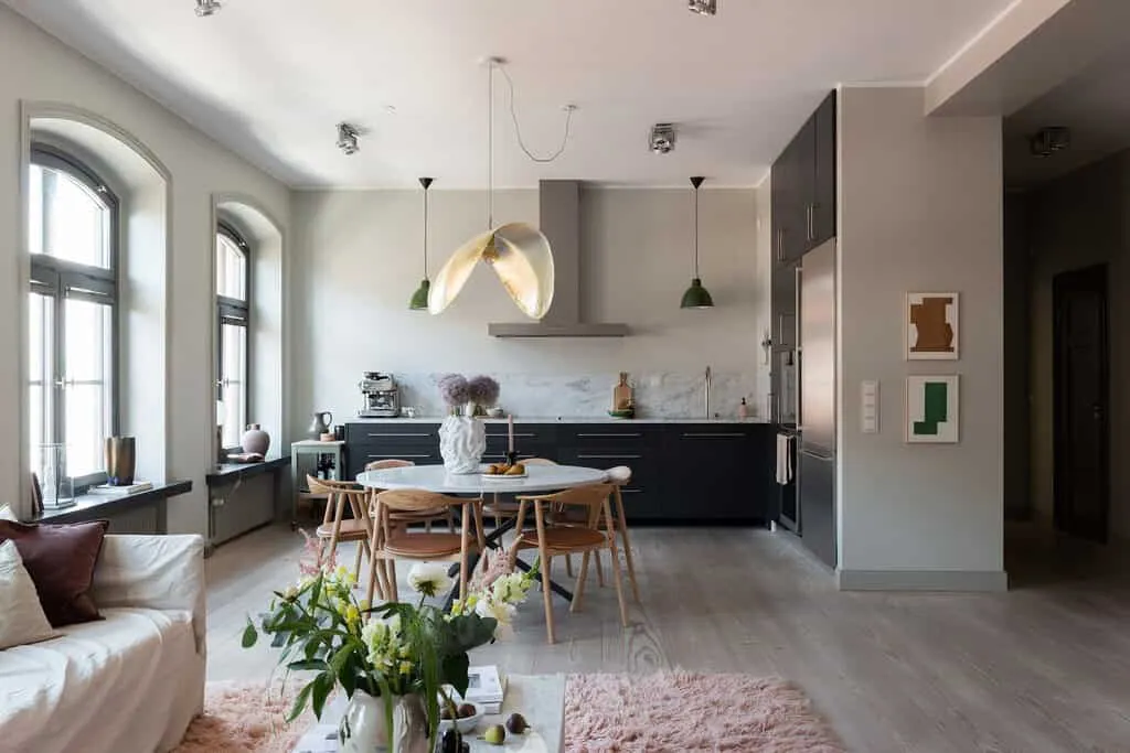 Dream Home Design — Open Kitchen and Living Room