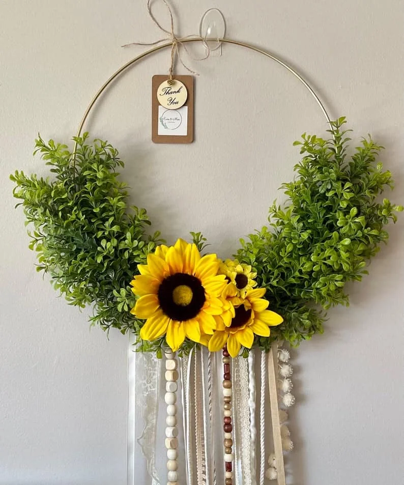 10. Body Wreath with Sunflowers
