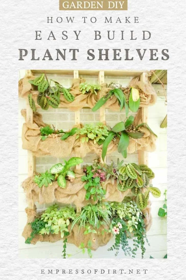 7. Estante exterior DIY para plantas