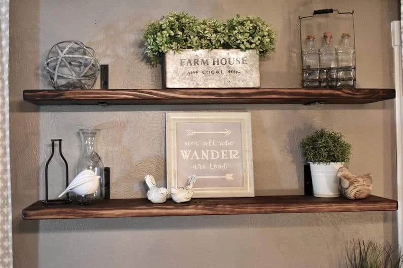 2. 深层工业风格搁板