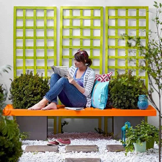 15. Machen Sie eine Gartenbank aus einer alten Tür