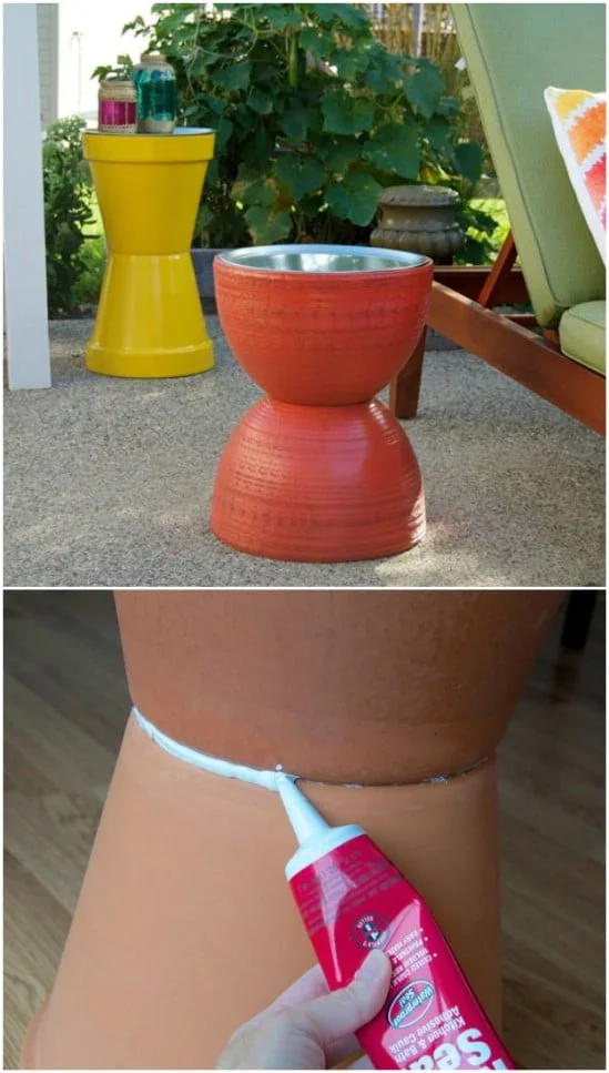 13. Hacer una mesa con macetas