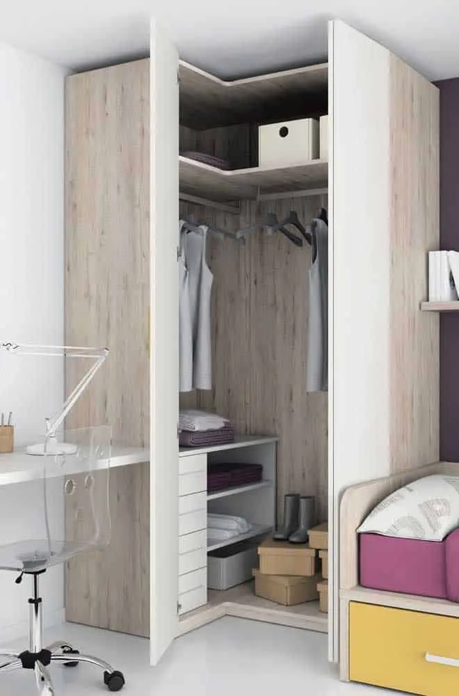Advantages of corner wardrobe