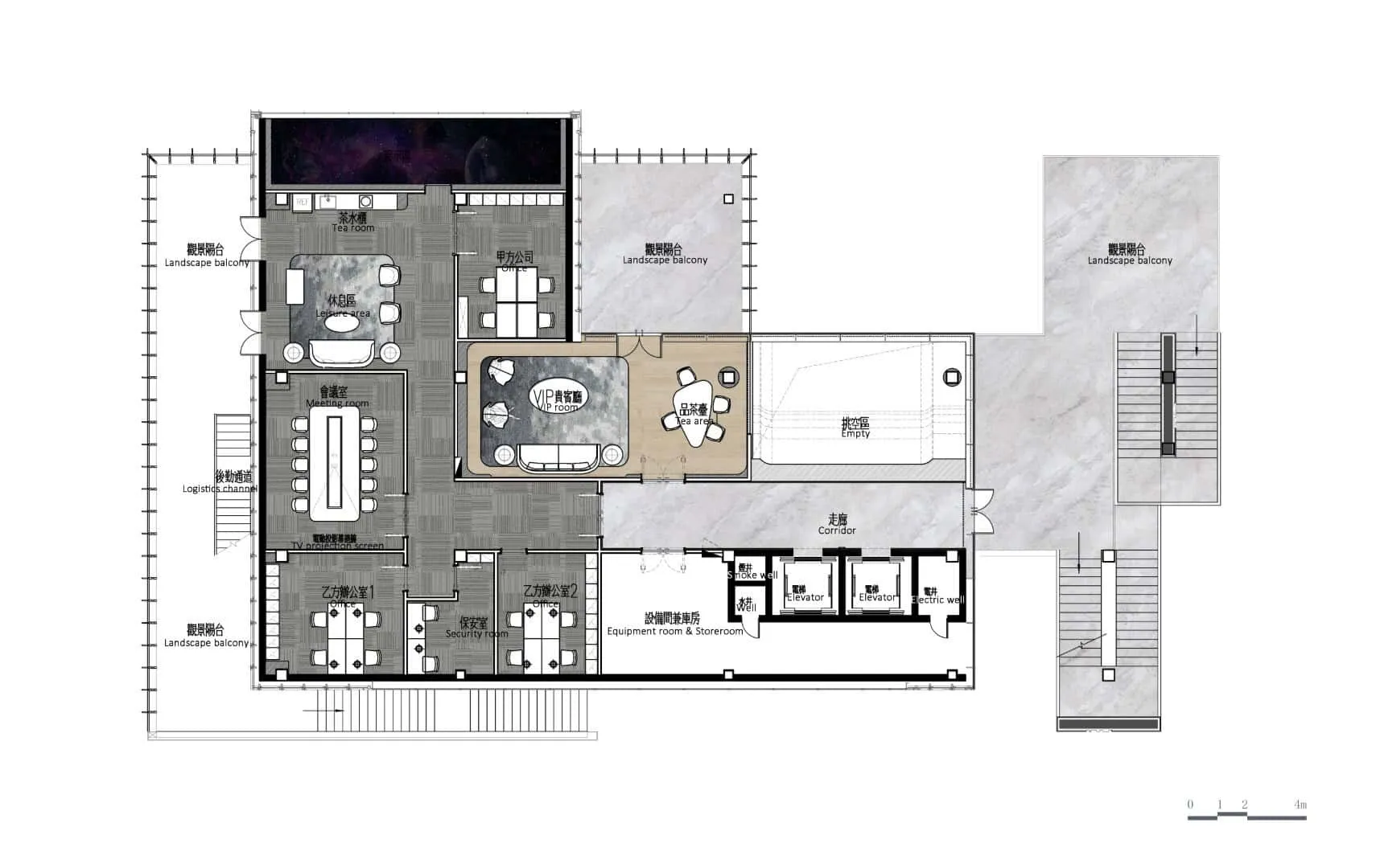 Verkaufsfläche Poly F.S. Skyline Garden in Dungwan, China Verkaufsfläche Poly F.S. Skyline Garden in Dungwan, China