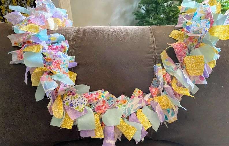 15. 夏季布艺花环