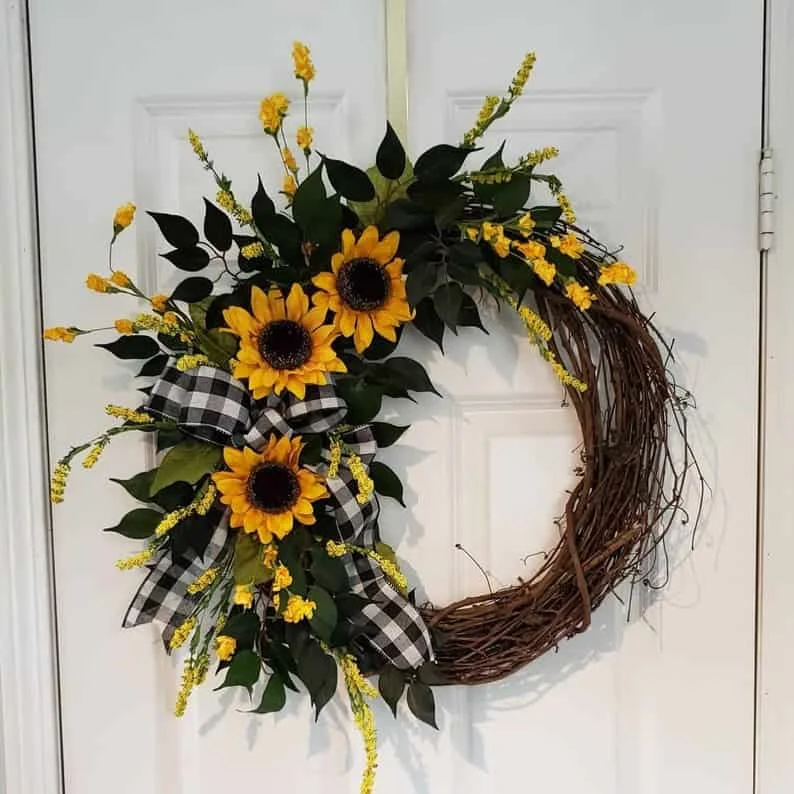 5. Wreath with Sunflowers