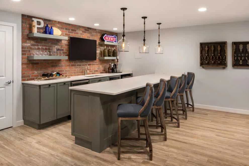 6. Industrial Home Bar