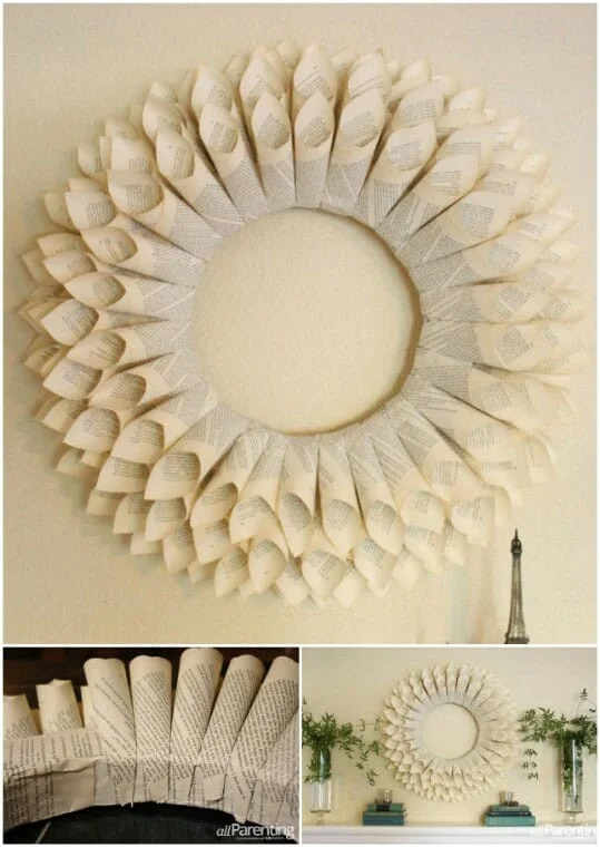 2. DIY Paper Wreath