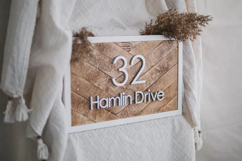 15. Número de casa de madera