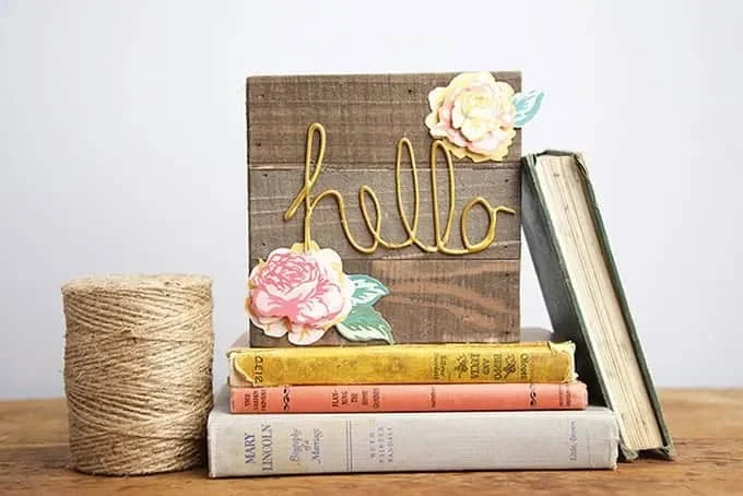 16. DIY Boho Farmhouse Welcome Sign