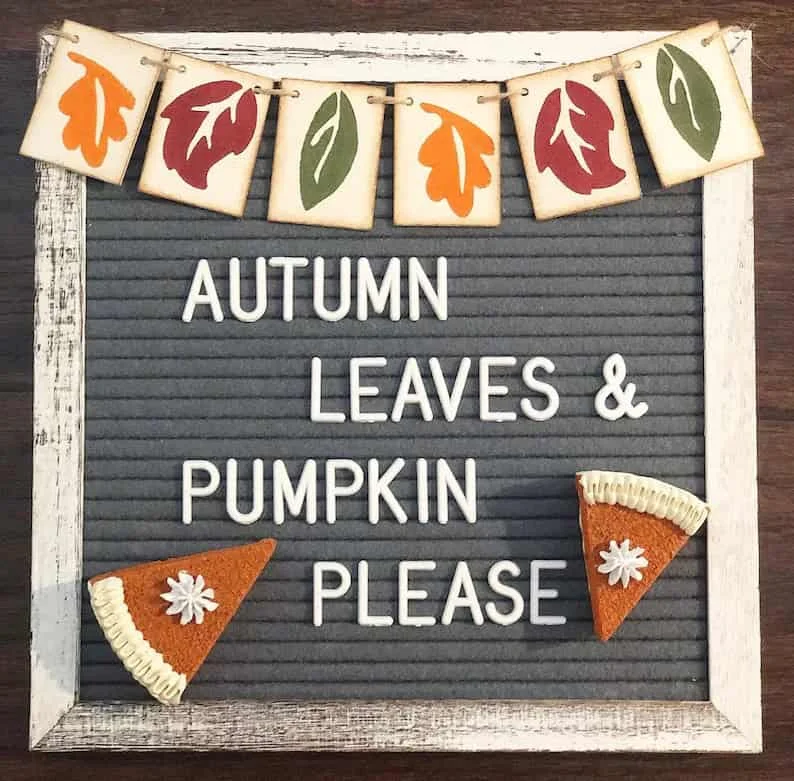 15. 带秋叶的小型横幅