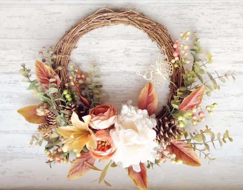 9. Boho-Chic Herbstkränzchen