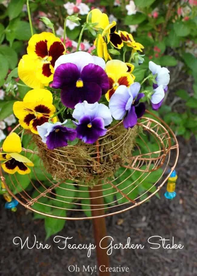 5. Хрестик для саду з чашки